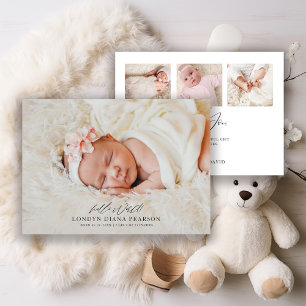 Merci photo moderne Faire-part de naissance nouvea