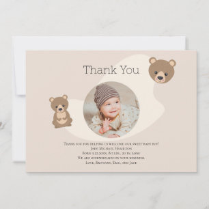 Merci photo moderne Teddy Bear Baby