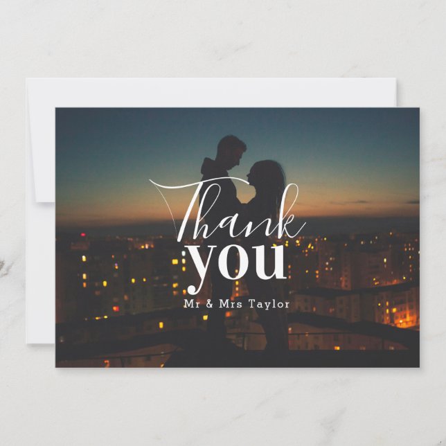 Merci photo personnalisé (Devant)