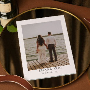 Merci photo personnalisé Simple et moderne