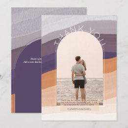 Merci PHOTO rayé violet orange contemporain