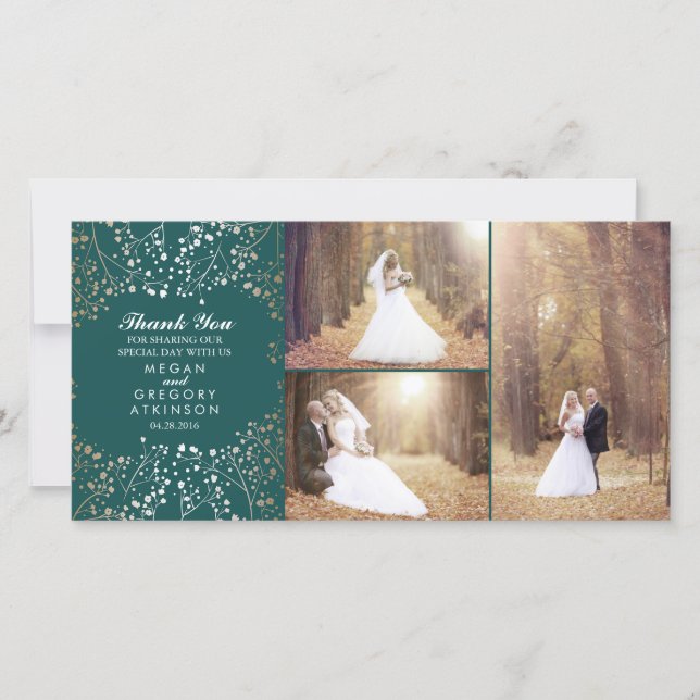 Merci photo Turquoise de l'haleine pour bébé d'or  (Devant)