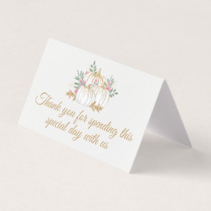 Merci Pink Gold Citrouille Thanksgiving Mariage