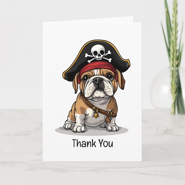 Merci Pirate anglais Bulldog Skull (Devant)