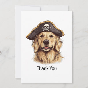 Merci Pirate Golden Retriever Chien Crâne