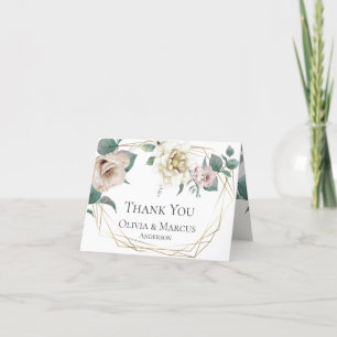 Merci   Pivoines aquarelle rose et ivoire