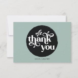 Merci plat circulaire Vintage personnalisé