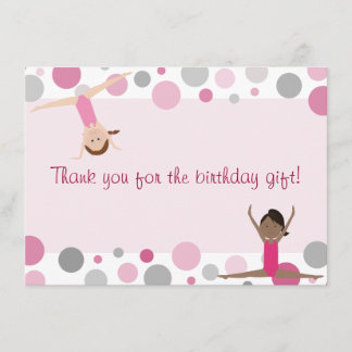 Merci plat de partie de gymnastique dans le rose
