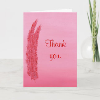 Merci, Plumes Roses Rouges, cartes de mariage