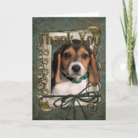 Merci - Poches en pierre - Chiot Beagle