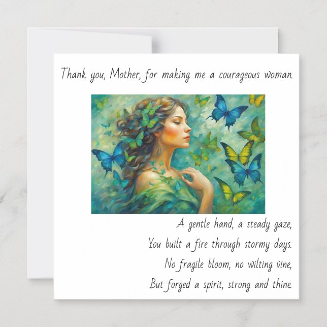 Merci, Poème mère carte magnétique (Recto)
