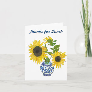 Merci pour carte de note de déjeuner