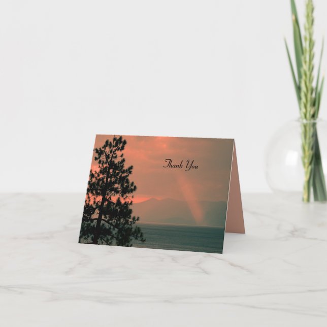 Merci Pour Carte Sympathie Note, Faisceau Léger (Devant)