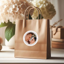 Merci pour célébrer avec nous Photo Favor Sticker