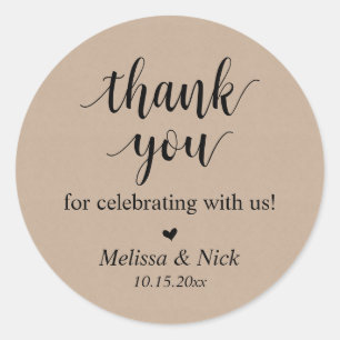 Merci pour célébrer avec nous Sticker Mariage