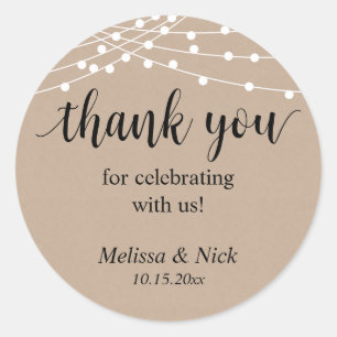 Merci pour célébrer avec nous Sticker Mariage