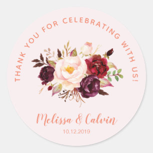 Merci pour célébrer avec nous Sticker Mariage