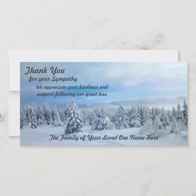 Merci pour des expressions de la sympathie (Devant)