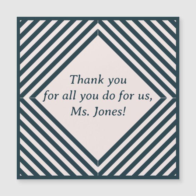 Merci pour enseignant (Devant)