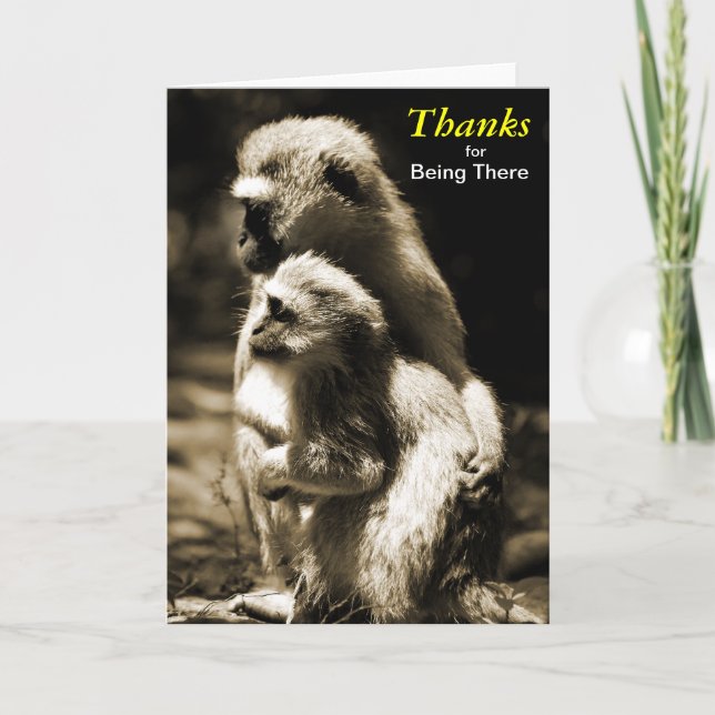 Merci pour être là cardent (Devant)