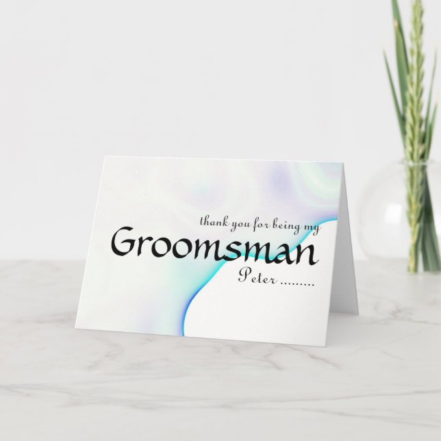 Merci pour être mon Groomsman (Devant)