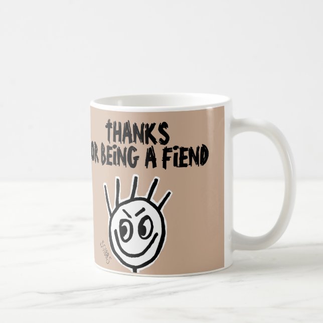 Merci pour être un démon, tasse de café, drôle (Droite)