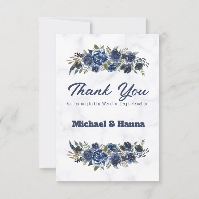 Merci pour être venu à notre jour de mariage (Devant)