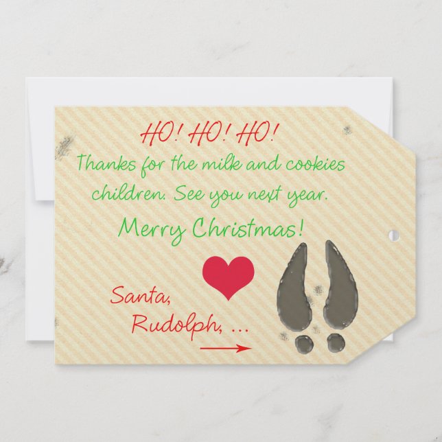 Merci pour la carte de balise Milk & Cookies From  (Devant)