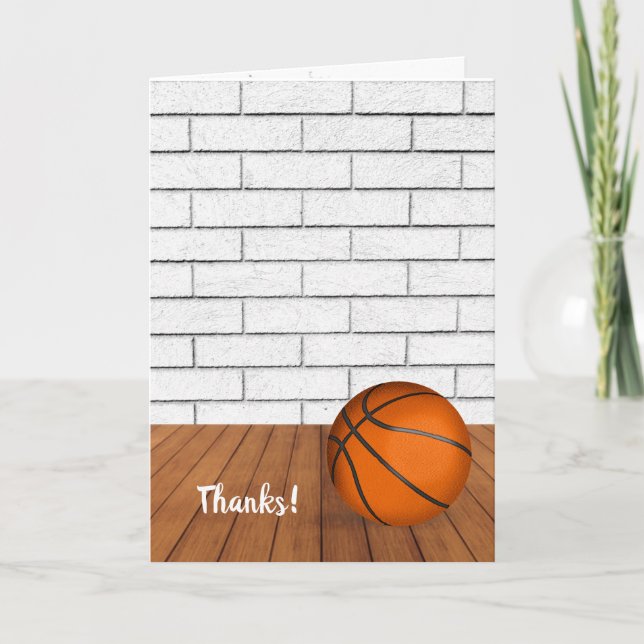Merci Pour La Carte D'Entraîneur De Basketball (Devant)