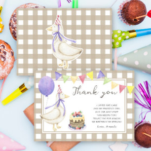 Merci pour la fête d'anniversaire de Silly Goose