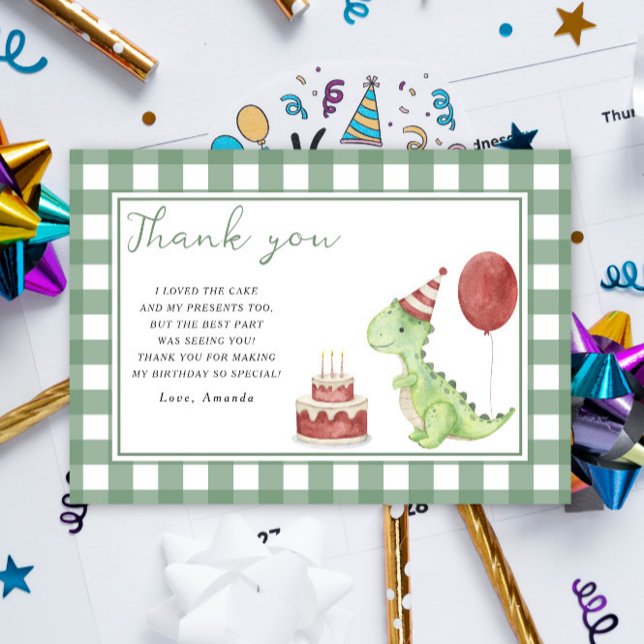 Merci pour la fête d'anniversaire du joli dinosaur (Créateur téléchargé)