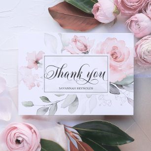 MERCI POUR LA FÊTE DE MARIAGE ROSES FLORALES ROSES
