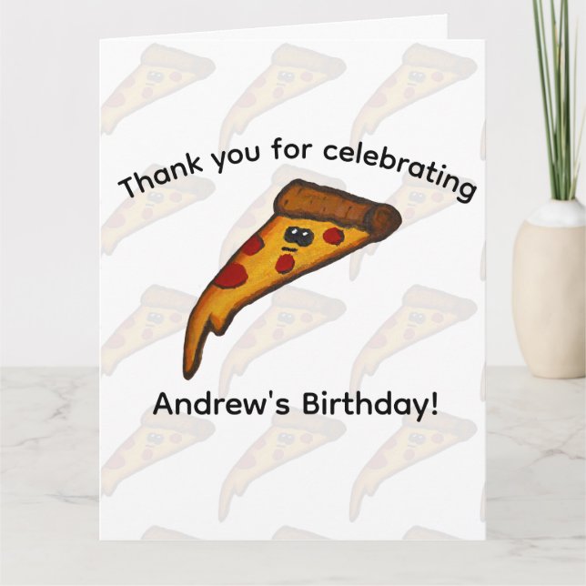 Merci pour la fête de pizza (Devant)