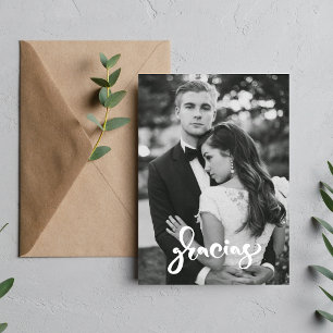Merci pour la photo de mariage moderne
