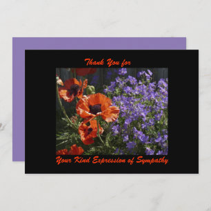 Merci pour la Sympathie, Pépites aux fleurs orange