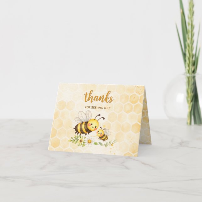 Merci pour l'abeille que vous êtes Baby Shower (Devant)