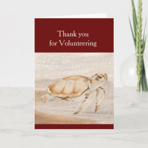 Merci pour l'Animal Tortue Amusant Bénévole