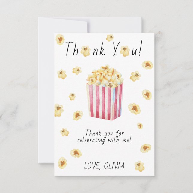 Merci pour l'anniversaire du pop-corn d'été à l'aq (Devant)