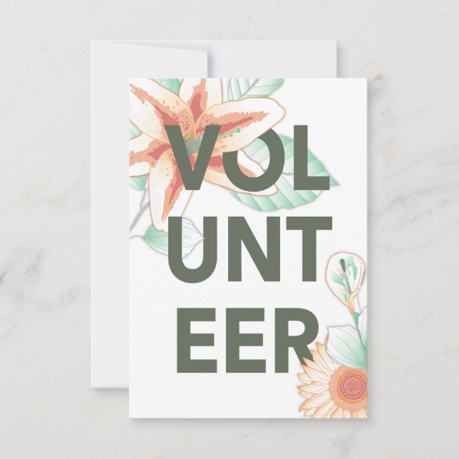 merci pour le bénévolat (Devant)