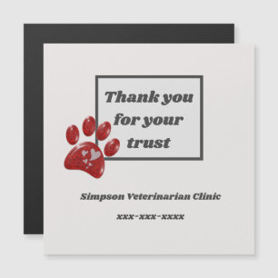 Merci pour le Bureau de soins aux animaux de marqu