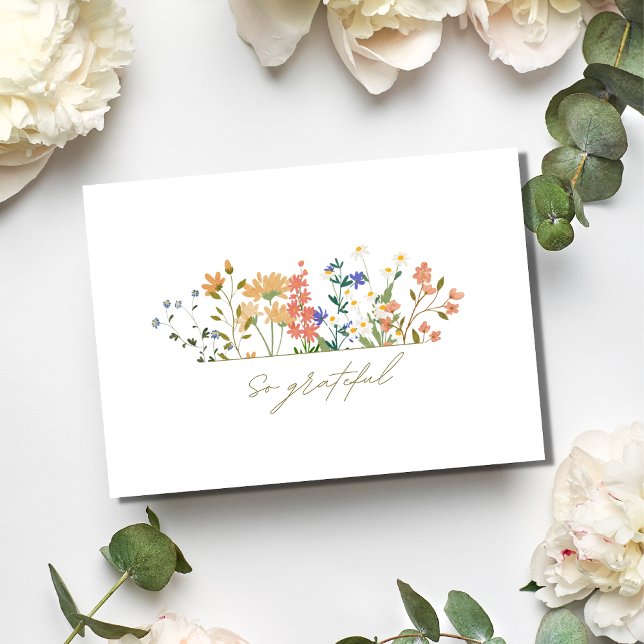 Merci pour le mariage bohème de fleurs sauvages d' (Créateur téléchargé)