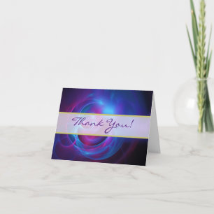 Merci pour le mariage cosmique bleu violet et rose