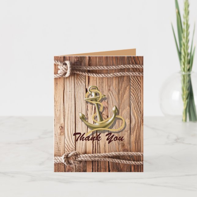 merci pour le mariage nautique ancrage plage quai  (Devant)