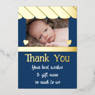 Merci pour les cadeaux pour nouveau bébé carte en