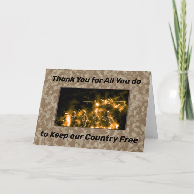 Merci pour les militaires (Devant)