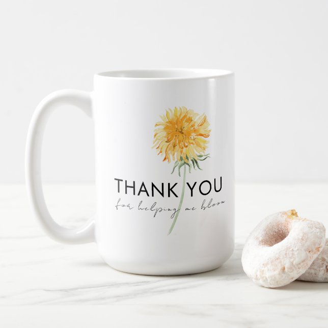 Merci Pour M'Aider À Bloom Mug (Avec donut)