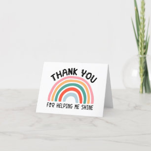 Merci Pour M'Aider À Briller Enseignant