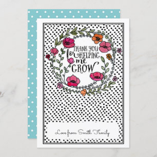 Merci pour m'aider à développer la carte cadeau po