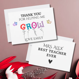 Merci pour m'aider à grandir Appréciation de l'ens