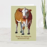 Merci pour m'aider à se déplacer : Vache : le